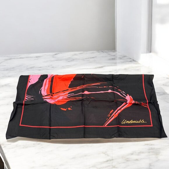 Avon NEW Vintage 100% Silk Scarf 90s Billy Dee Williams Undeniable Design 33X33 - Picture 14 of 15